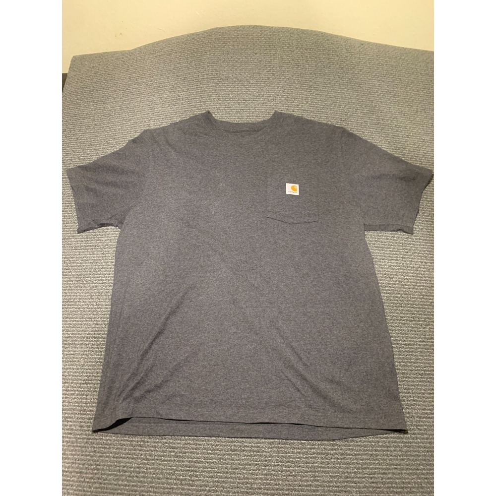 Carhartt Mens Short Sleeve Pocket T-Shirt Original Fit Charcoal Gray XL